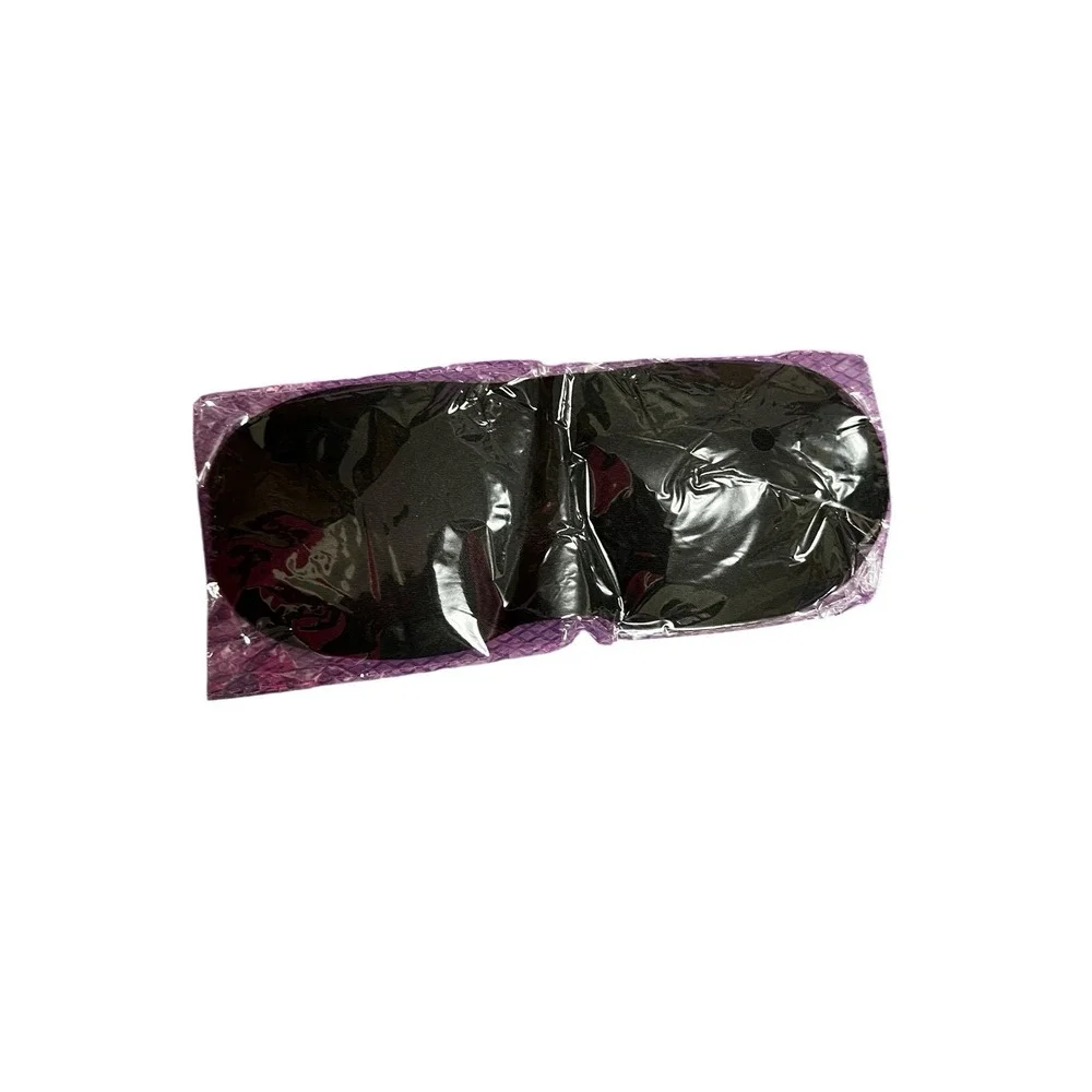 Black Sleep Eye Mask‎ & Foam Earplug Light Blocking Travel Naps Meditation